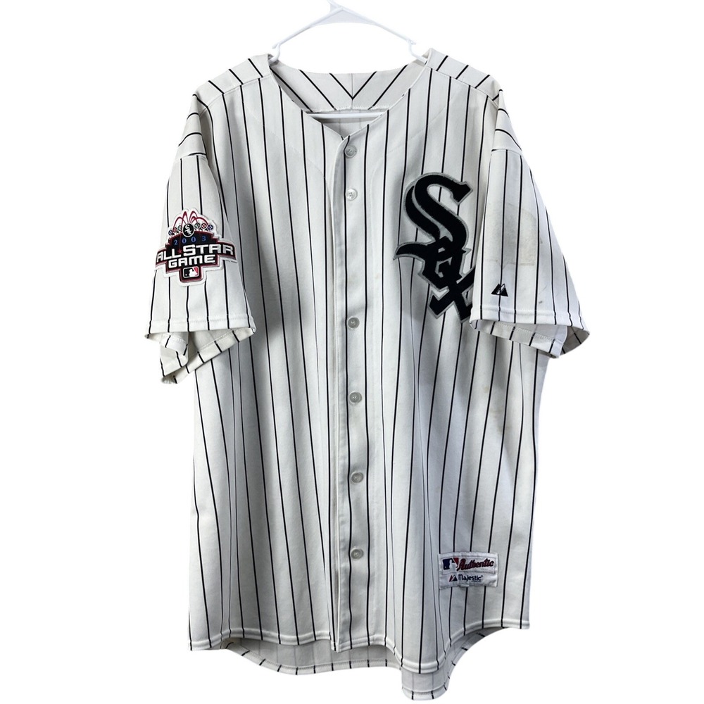 Majestic‎ Baseball Jersey Mens XL White Chicago White Sox 2003 All Star Game
